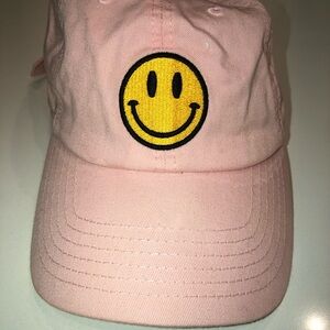 Pink Cap with Smiley Face